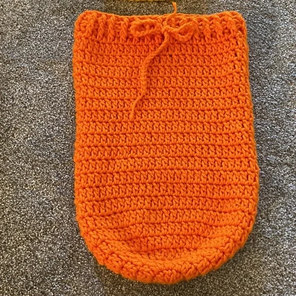 Newborn Candy Corn crochet knitted outfit costume snuggle pictures Baby clothes - Picture 3 of 12